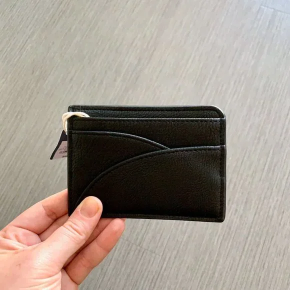 Faux Leather Card Case - Set of 3 - Lilac Pink Black - Picture 5 of 8